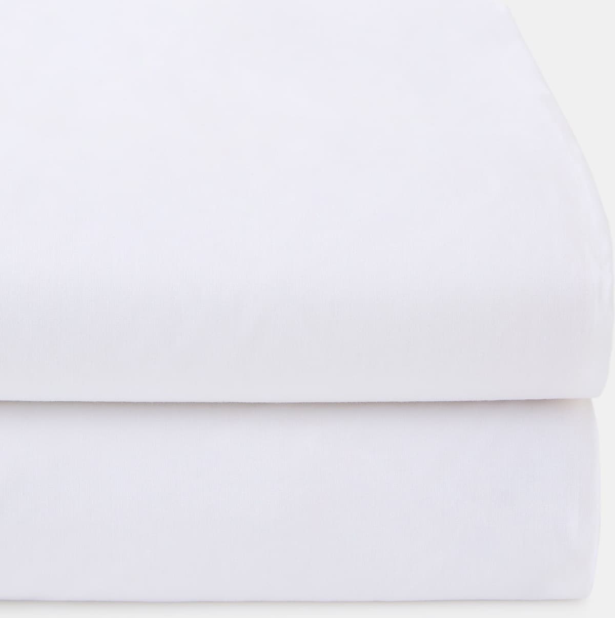 Cotton Juice Baby Home Juego de sábanas bajeras ajustables pack 2 Percal (disponible en varias medidas).  (Minicuna) Blanco niño