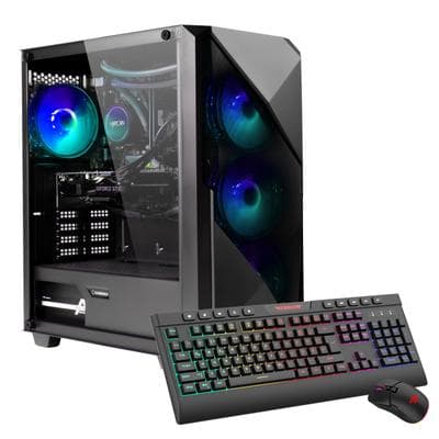 GAMEMAX Gaming-PC "Striker 7627 AMD Ryzen 5 9600X RTX 5060 32GB DDR5 1TB SSD", schwarz, Microsoft Windows 11 Home (64 Bit), RTX 5060, 32 GB RAM 1.000 GB SSD, Desktop-PCs, Windows 11, DDR5 RAM