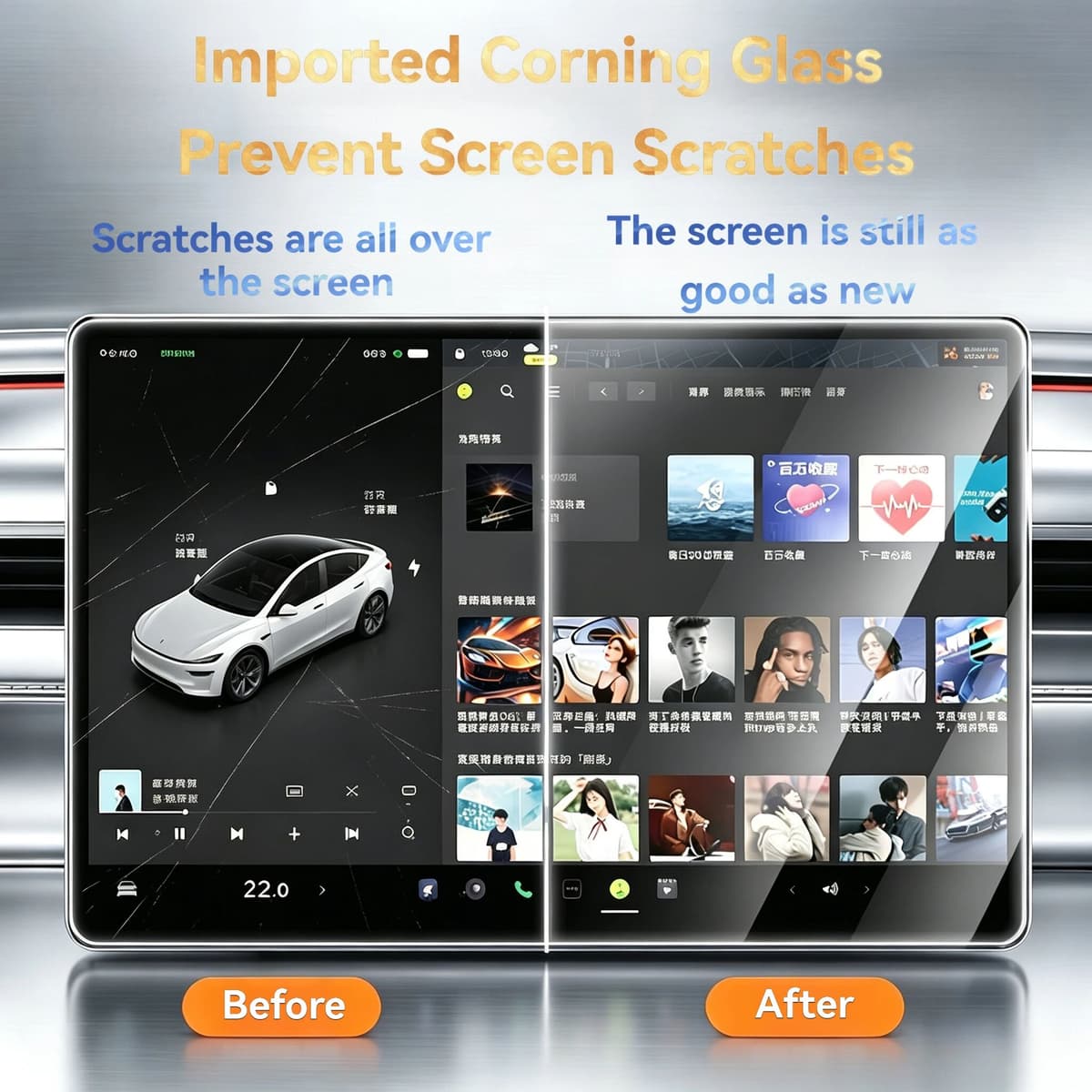KUACHI For Tesla Model Y Juniper 2026 LHD RHD Screen Protector 16