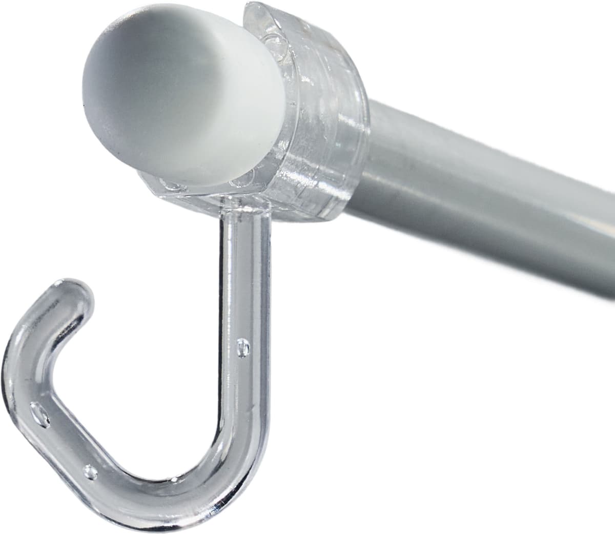SPRINTIS 1 Soporte para pancartas con base magnética, 250 mm, barra recta, Plástico ABS, aluminio, plata
