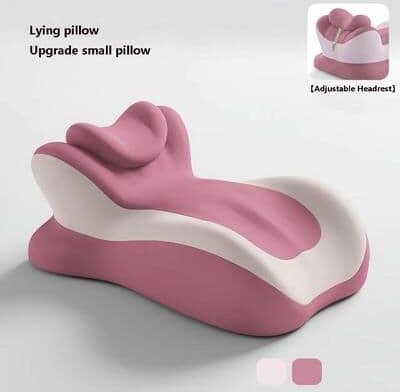Inspired Finds Ergonomic Memory Foam Support Pillow For Neck, Back, Leg And Reading Comfort pink Upgrade