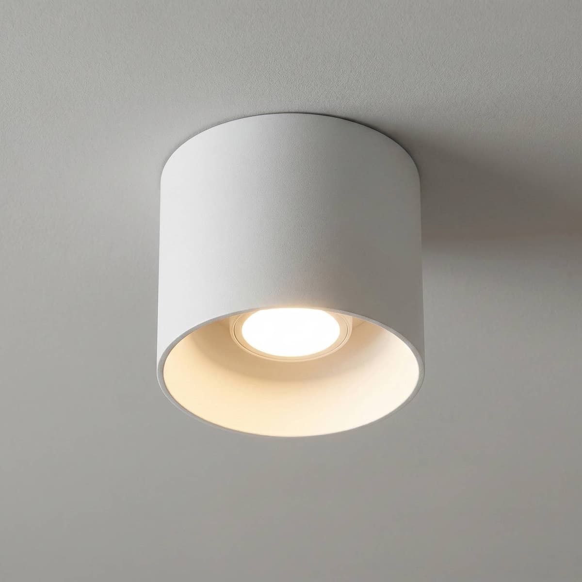 Wever & Ducré Lighting WEVER DUCRÉ Ray PAR16 mennyezeti lámpa, fehér, dimmelhető, Fehér / opál, Nappali / Étkező, Alumínium, Modern