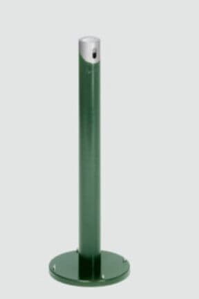 VAR Ascher-Standsäule SG 105 R Korpus moosgrün - Kopfteil silber 2 l (3912)