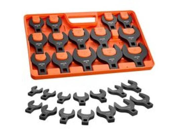VEVOR ringsleutelset, 1/2 inch aandrijving, 14-delig, metrisch, 27 tot 50 mm, 40Cr gelegeerd staal, dubbele maatmarkeringen op gereedschap en koffer, voor auto-onderhoud of -reparaties