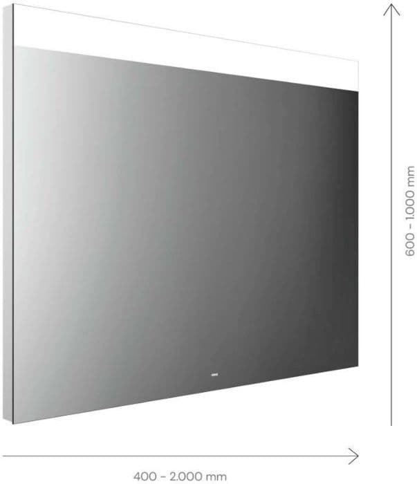Emco Mi 250 LED-Lichtspiegel 107190010000100 1900 x 1000 mm, mit durchgehendem breitem Lichtausschnitt oben