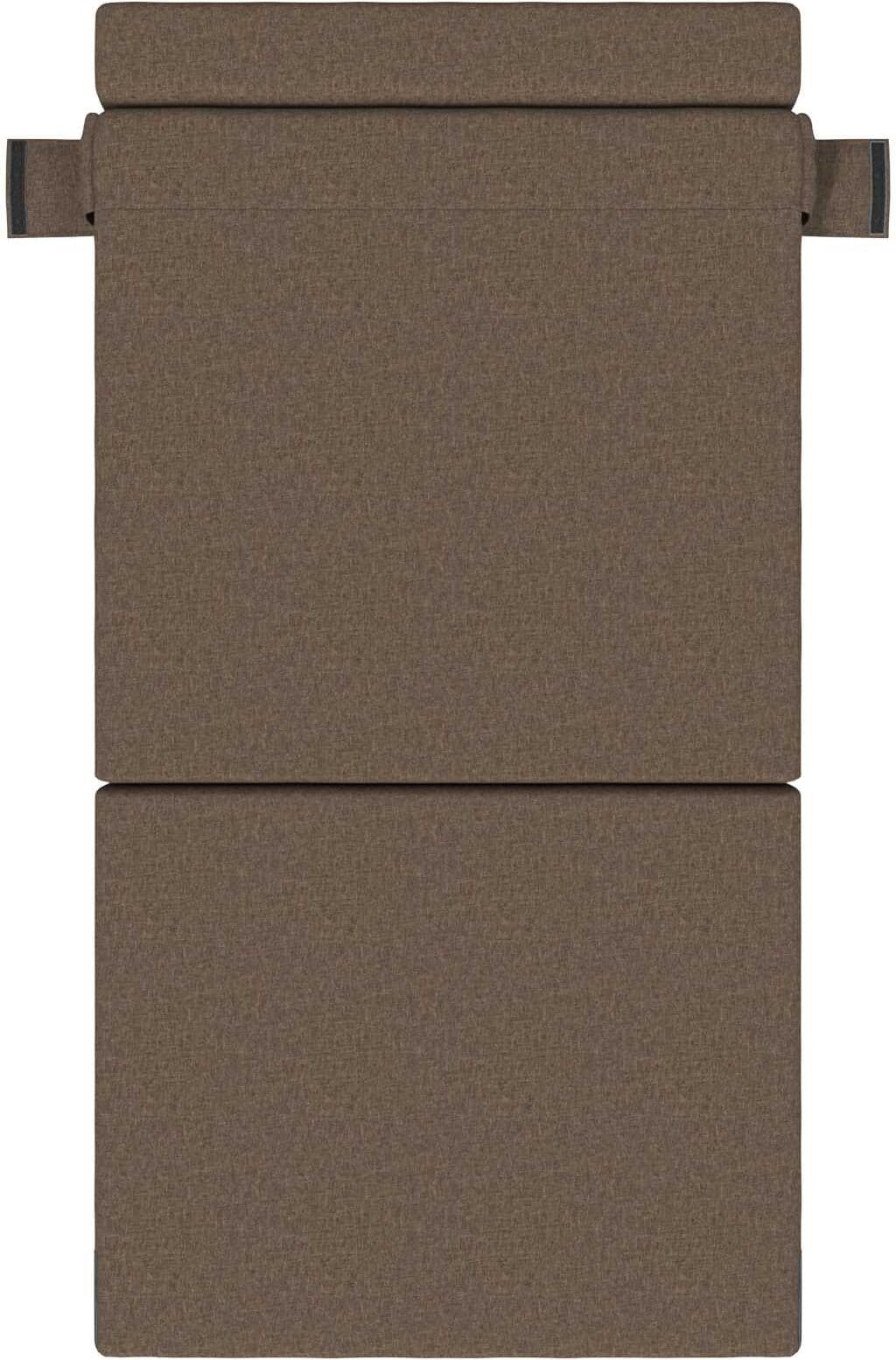 vidaXL Canapé-lit pliable Taupe 100 x 80 x 60 cm Tissu