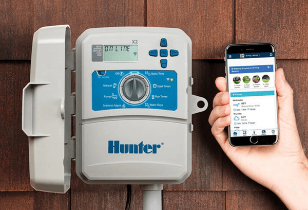 X2-601E Hunter Steuergerät Außenbereich, Hydrawise Software Wifi fähig 6 Stationen Bewässerungscomputer Hunter Typ: X2 601E Wlan fähig 3.64