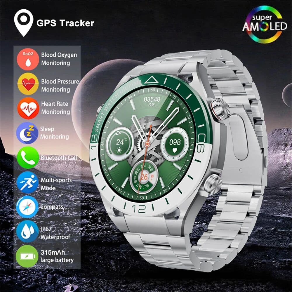KALOBEE Hotsale Smartwatch Women Men Lady Gifts 1.53” HD AMOLED GPS  NFC Bluetooth Phone Calls Sports Smart Watches For Man Waterproof