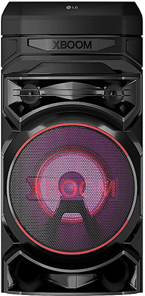Altavoz de gran potencia - LG XBOOM RNC5, 300W, Para fiestas, karaoke, Luces LED, Efectos DJ, Bluetooth, Negro