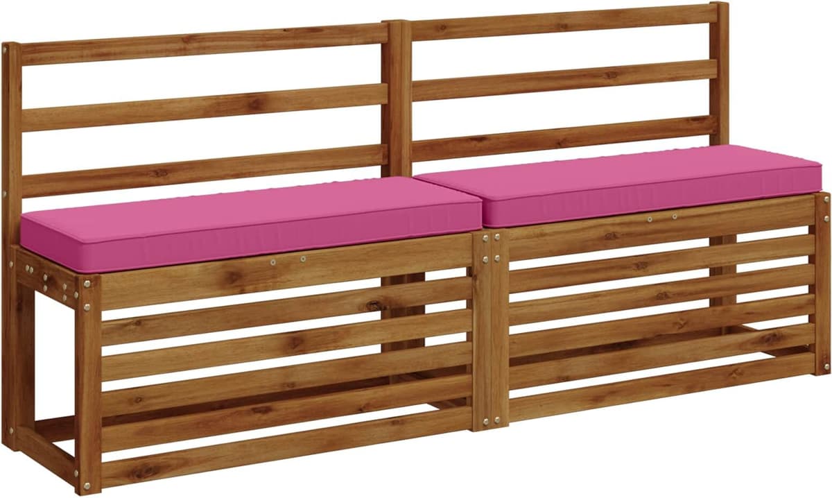 vidaXL Coussin de banc 1 pièce VUGHT 100 % polyester Rose