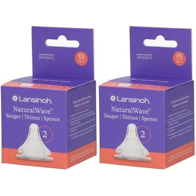 Lansinoh NaturalWave Sauger XS 2x 2x2 St