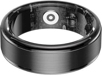 HAVIT Smart ring stainless steel, 5ATM, size 8, Deep grey/Black