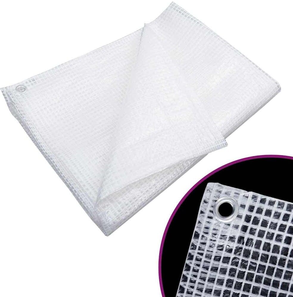vidaXL Bâche de gaze 140 g/m² 8x10 m Blanc