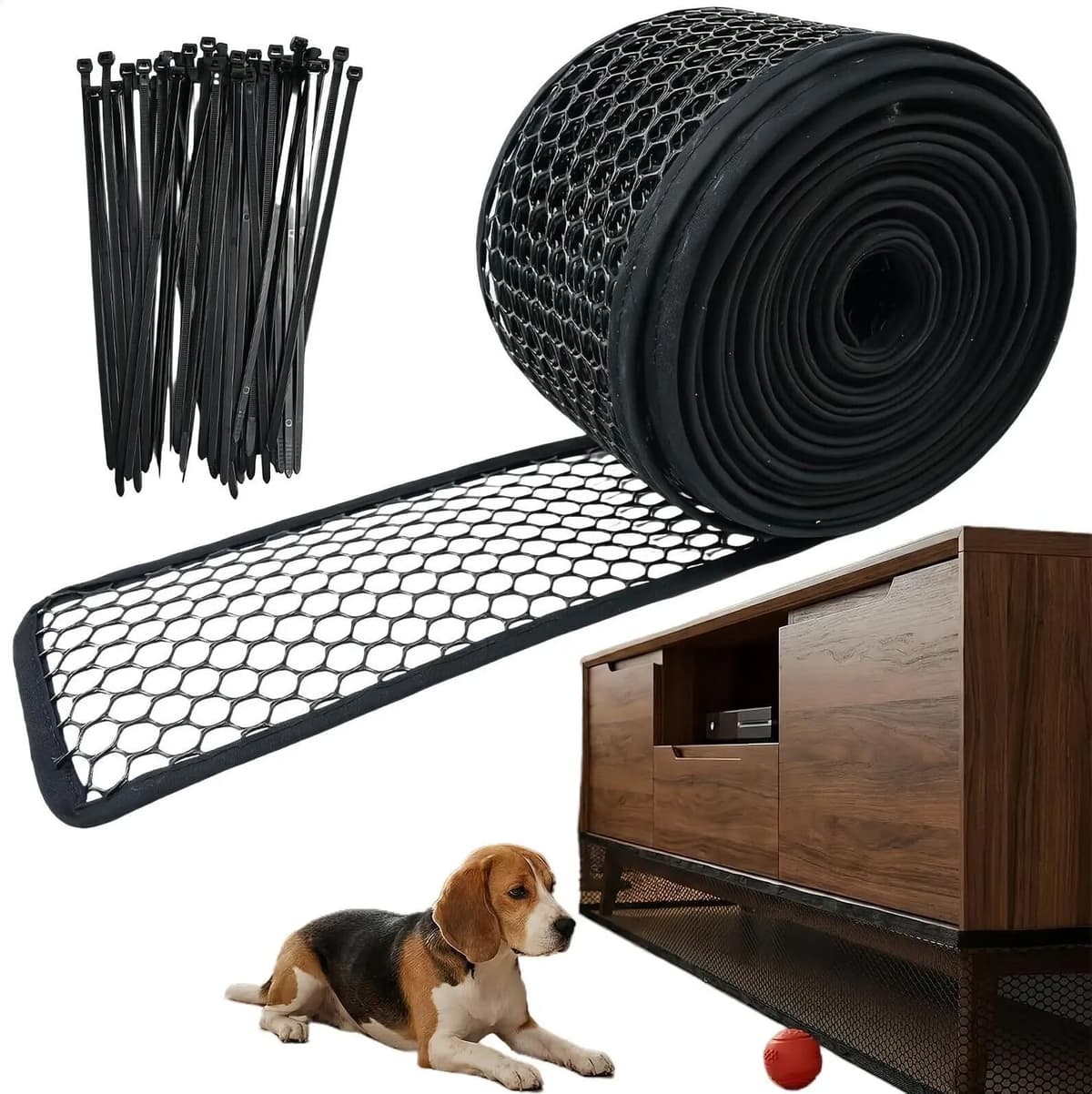 NONE Cuttable Under Sofa Blocker Furniture Bottom Barrier for Kids & Pets Under Couch Toy Blocker for Bed Fridge Cabinet Home Living