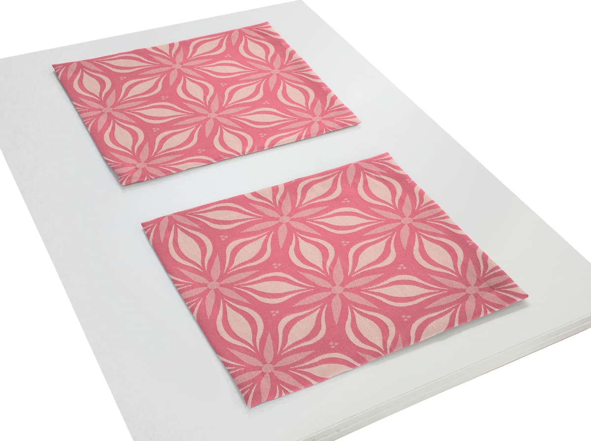 Platzset ADAM "Retro Floret" Gr. 1, pink, B:30cm L:40cm, Obermaterial: 100% Baumwolle, Platzsets, Platzset, 2-er Set