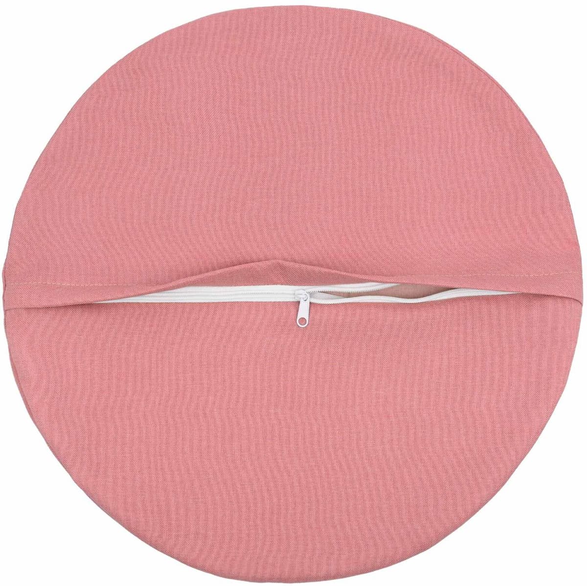 vidaXL Housse de coussin 2 pc HEERLEN Rose Diam. 60 cm Tissu
