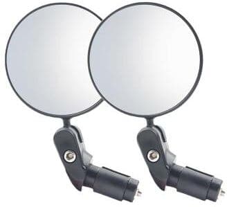 Smart Shopping Spot Bicycle Rearview Mirror With Wide Angle Convex Design Rotatable Safety Side Mirror For Mountain Bike 2pcs