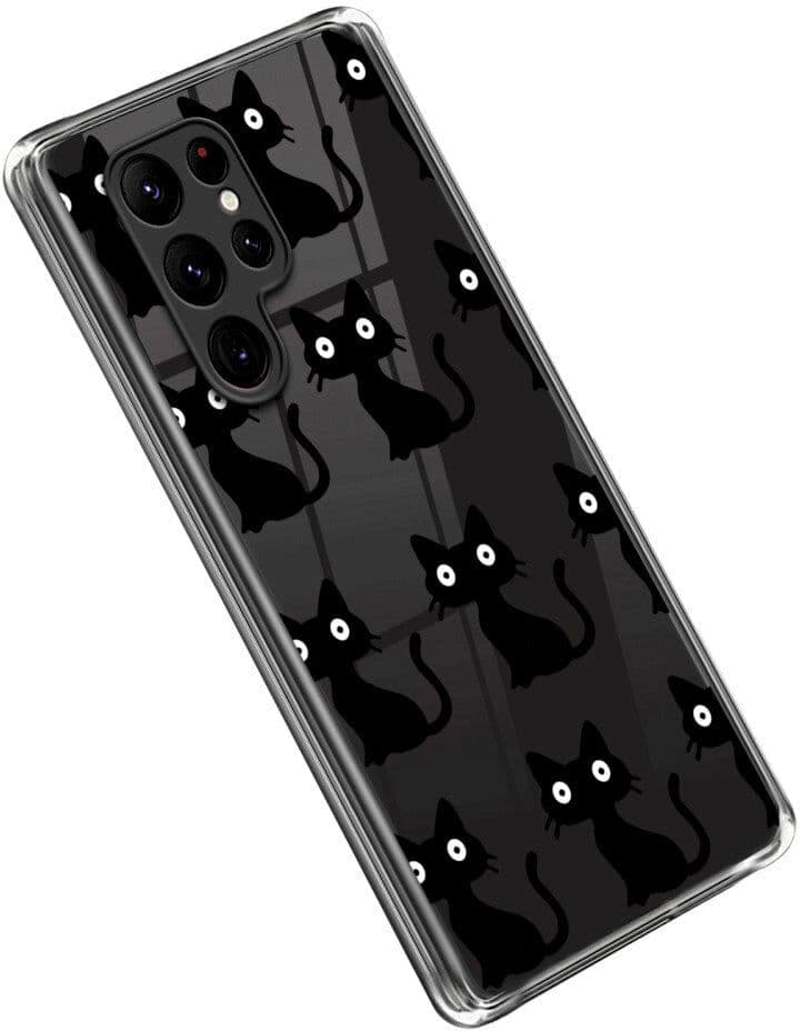 INCOVER Samsung Galaxy S23 Ultra Fleksibelt Deksel i TPU plast - Katt