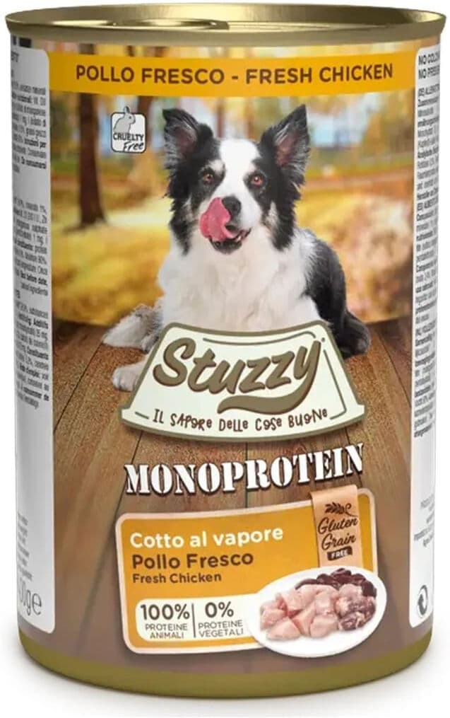 Kit Risparmio 6x400G Stuzzy Dog Monoprotein Lattina POLLO