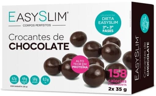 Easyslim Crocantes Chocolate Preto 2x35g
