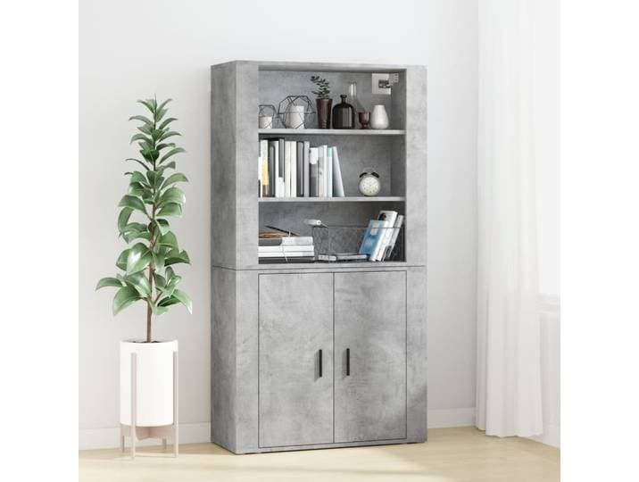 vidaXL Highboard Betongrau Holzwerkstoff
