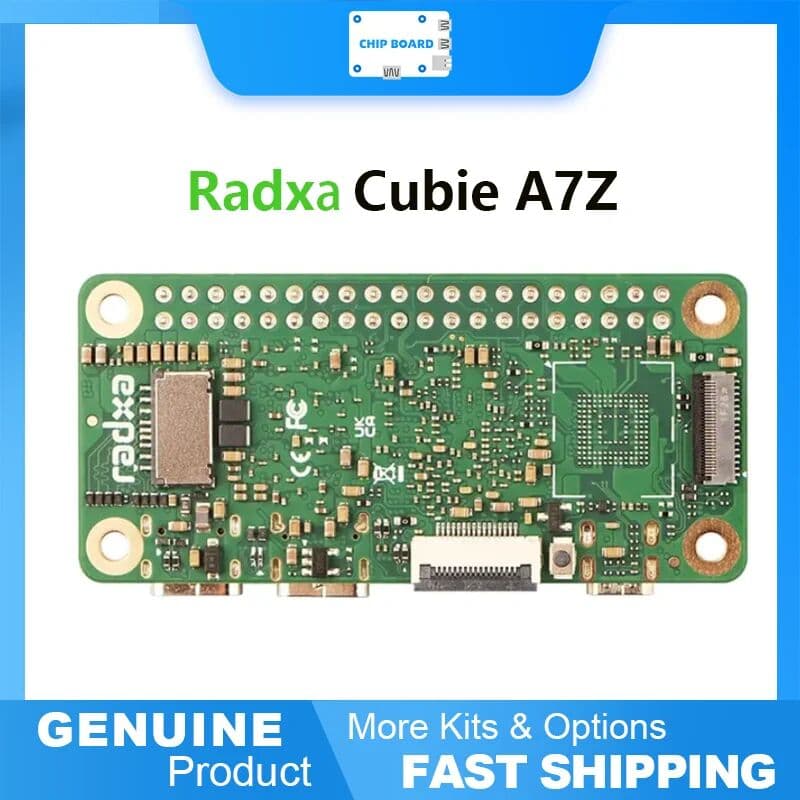 cbhioarpd Radxa Cubie A7Z integrates an Allwinner A733 octa-core chip with 16GB RAM, Wi-Fi 6,  Pi Zero compatibility in a small-form SBC
