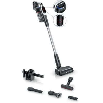 BOSCH Akku-Stielstaubsauger "BKS931BA", weiß, B:25cm H:130cm T:21,6cm, Akkusauger, HEPA-Filtersystem, 10 Jahre Motorgarantie, Staubkomprimierung, weiß