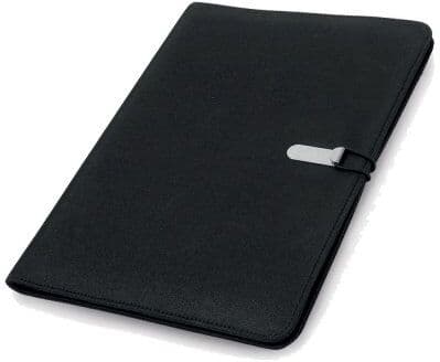 Portadocumenti NECO microfibra colorata con blocco e tasche Personalizzate o neutre