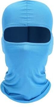 Uplifted Goods Tactical UV Protection Balaclava Full Face Mask Windproof Ski Sun Hood And Biker Helmet Liner light Blue