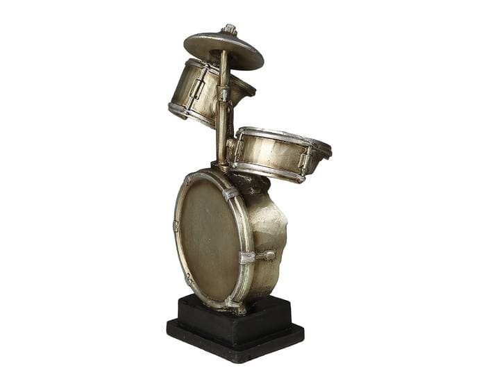 home24 Sculptuur Drumstel 15 x 33 x 8cm zilver