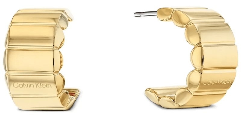 Calvin Gp Earrings - 2 Farger, Gull
