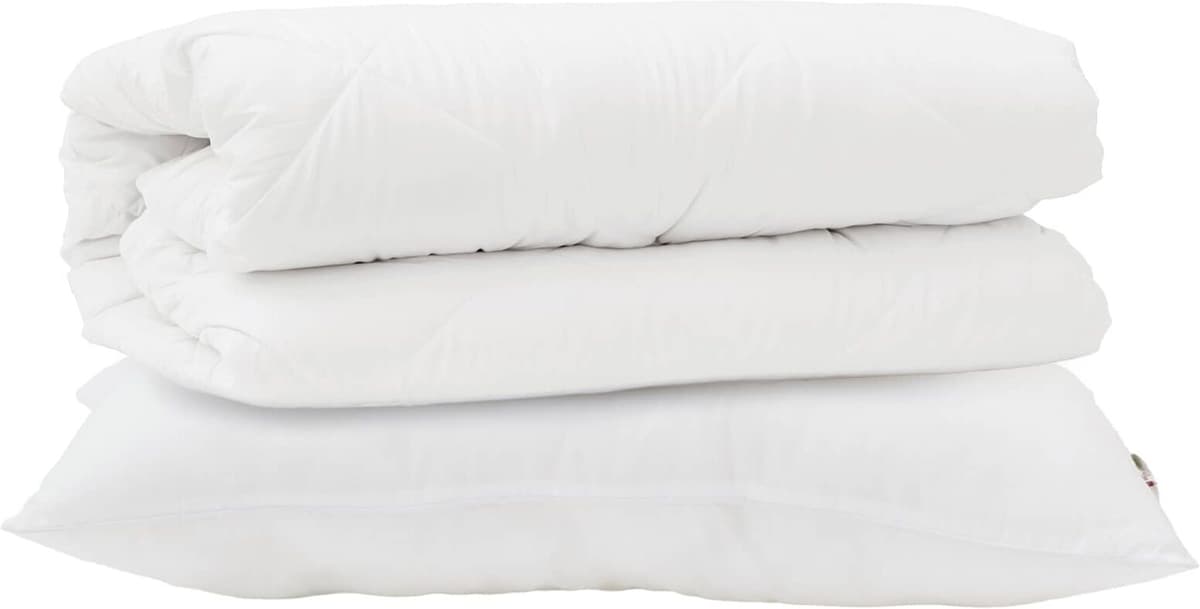 vidaXL Ensemble de Duvet avec oreiller 2 pièces Blanc Microfibre