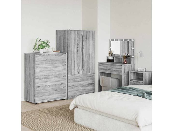 vidaXL Stauraumschränke 80 x 48 x 105 cm Holzwerkstoff Sonoma-Grau