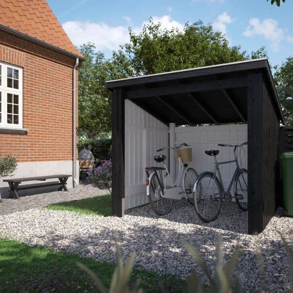 Plus Nordic Cykelskur/redskabsrum,Åben,5 M2,Natur