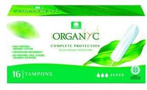 Organyc Økologiske Tamponer Regular u. Applikator - 16 stk.