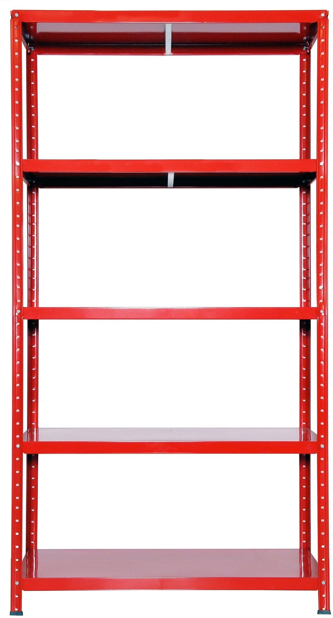 giordanoshop Scaffale in Metallo 5 Ripiani 100x40x187 cm Ettore Rosso...