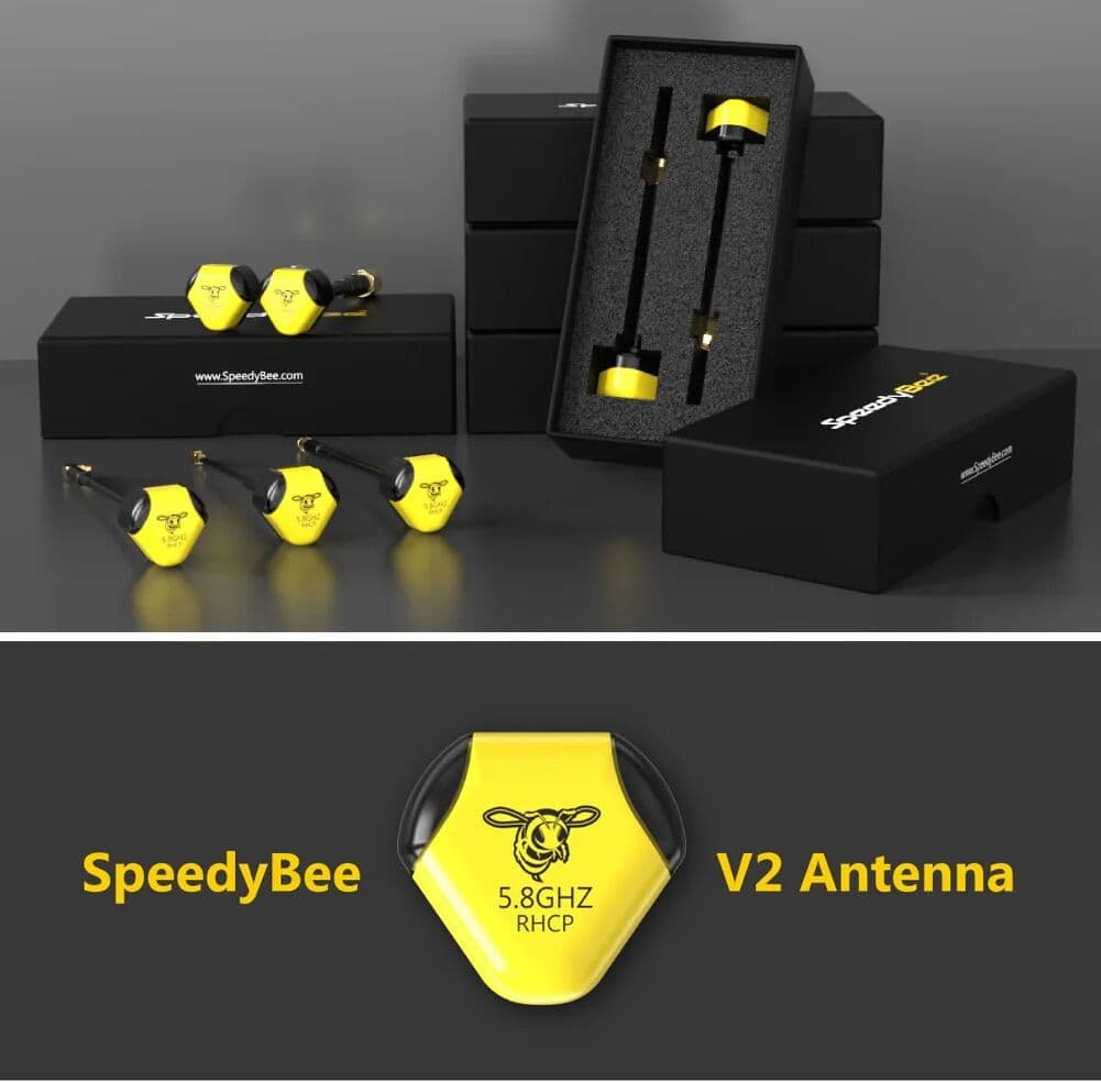ZDRACING SpeedyBee Speedy Bee 5.8 GHz RHCP SMA/UFL/MMCX-90°/MMCX-Straight Antenna V2 for RC FPV Racing Drone