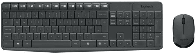 Logitech Mk235 Wireless Keyboard And Mouse Combo, Italiensk, 1 Stykk, Sen-W128232186 Grå
