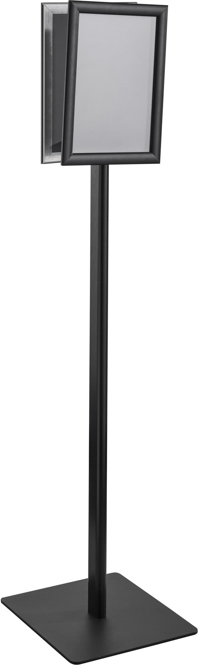 SPRINTIS 1 Espositore poster CLASSIC A4 bifacciale, cornice a scatto nero, alluminio, acciaio
