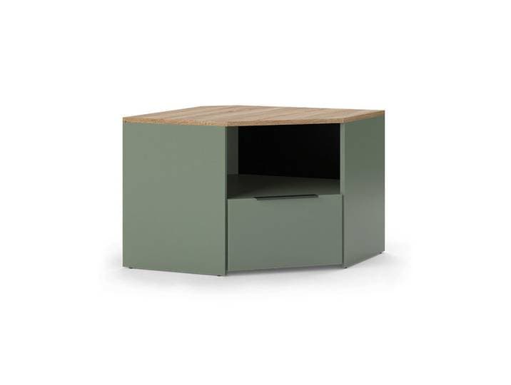 Vicco Lowboard Wido Grün 68 x 50 cm, Holzwerkstoff, Formgebogen, 68x50x68 cm, Wohnzimmer, TV Möbel, Lowboards, Lowboards stehend