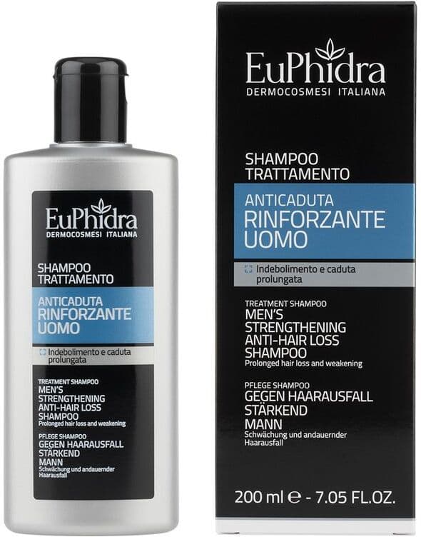 EUPHIDRA Shampoo Trattamento Anticaduta Rinforzante Uomo 200 ML