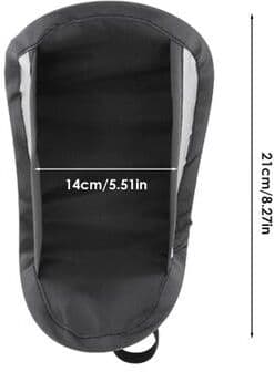 Uplifted Trends Universal Phone Sun Shade Umbrella With Anti Glare Phone Holder For Car Bike And Motorcycle silver
