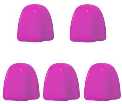 Everyday Crate Self Sealing Silicone Toothpaste Cap Set For Easy Squeeze And No Waste red