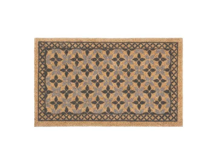 Fußmatte aus Kokosfasern mit Druckmotiv, schwarz und grau, 45x75