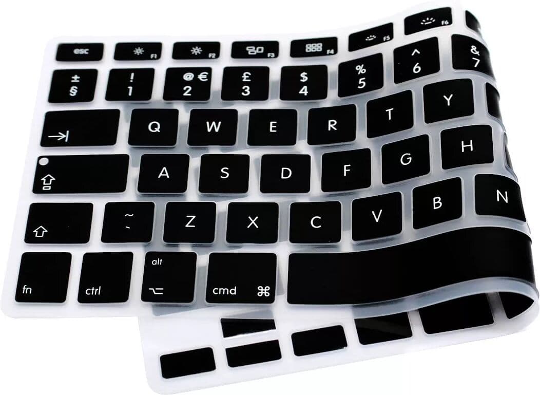 INF Housse de clavier en silicone compatible avec MacBook Pro 14 inch (M4, 2024), version américaine