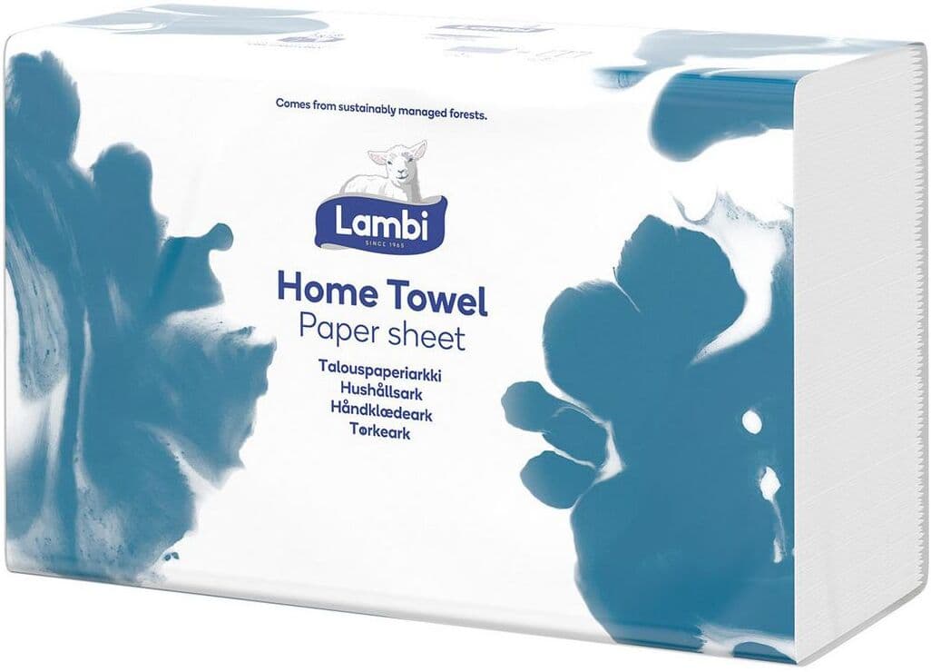 LAMBI Pappershandduk Home Towel vit 2520/fp