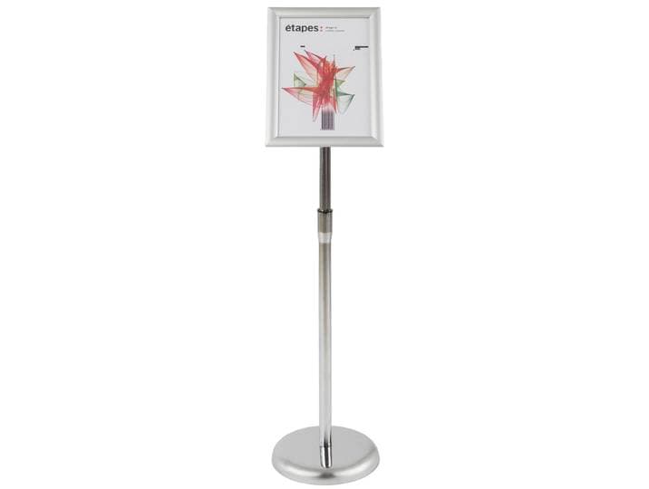 Paperflow Présentoir sur pied A4 - Réglable en hauteur - Aluminium