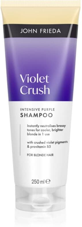 John Frieda Violet Crush Intense Purple Shampoo Βιολέ σαμπουάν για ξανθά μαλλιά 250 ml