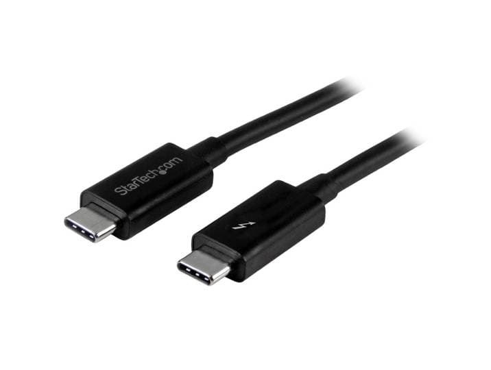 StarTech.com Câble Thunderbolt 3 (20 Gb/s) USB-C de 1 m - Compatible Thunderbolt, USB et DisplayPort - M/M, Mâle, Mâle, 1 m, Noir, Nickel, 20 Gbit/s T