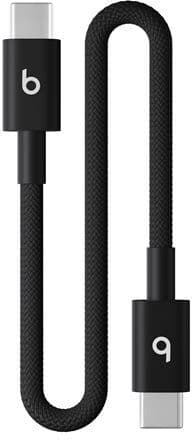 Apple beats usb-c to usb-c woven short cable 20cm - bolt black